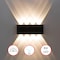 Quickway Imports Decorative Aluminum Wall Lamp for Indoors and Outdoors - 8W Cool White 4000K - Set of 2 QI004493.BK.2 - alternate 1